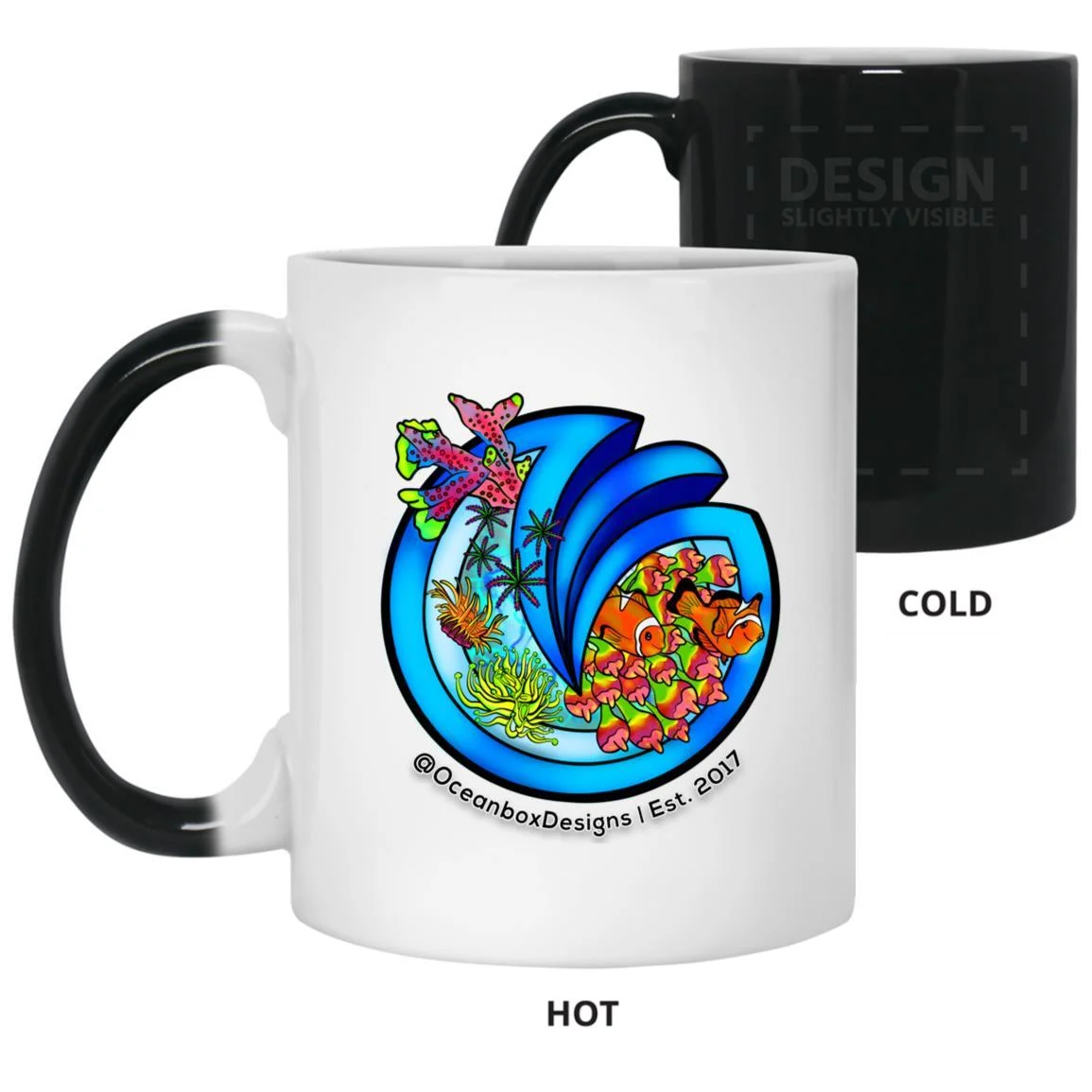 Oceanbox Designs 11 oz Signature Reefer Color Changing Mug