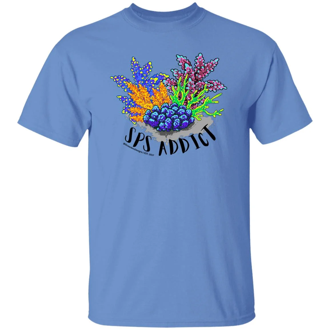 SPS Addict T-Shirt (Unisex) for Reef Hobby, Reef Aquarium, Reef Addict