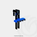 Variable-Height-Hang-On-Probe-Holder-Blue1-OceanboxDesigns